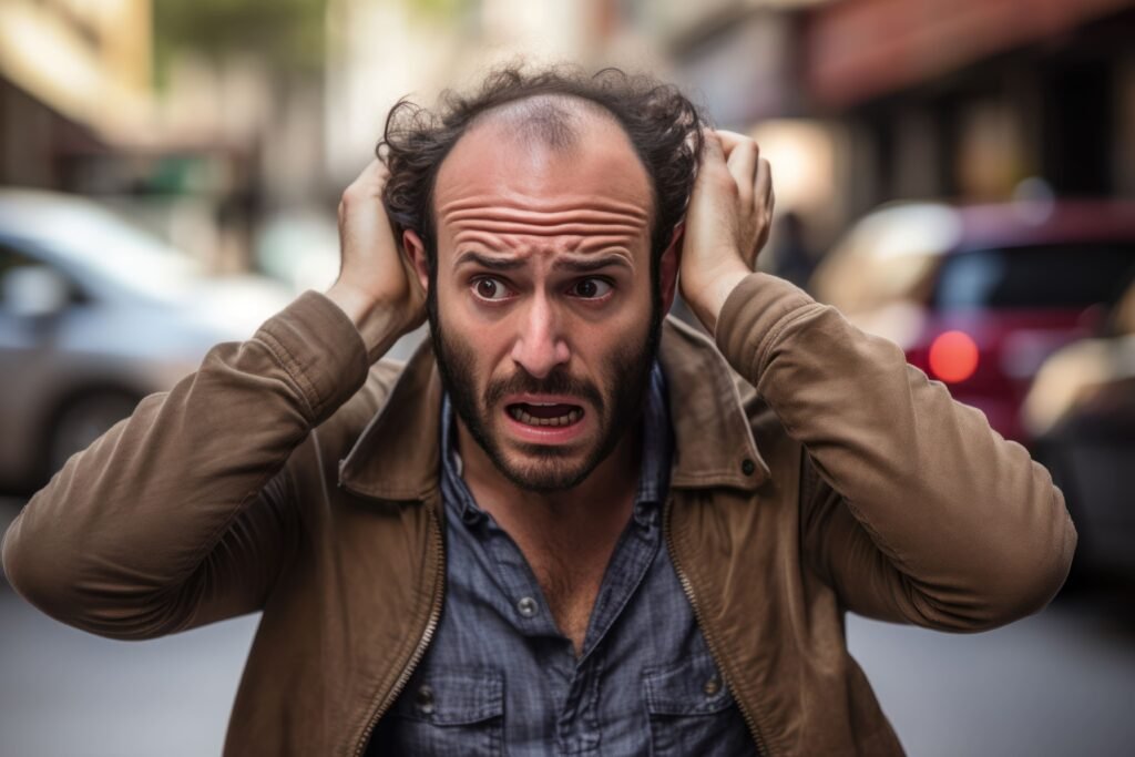 مانا با مشکل ریزش مو در مورد درد کاشت مو کنجکاو است